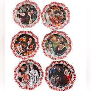 TREASURED BEAUTY Plate Scarlett: A Legend Shines On Gone With the Wind Set Of 6